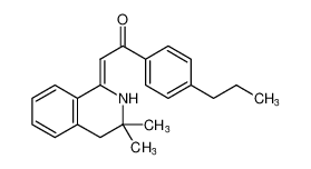 (Z)-2-(3,3-dimethyl-3,4-dihydroisoquinolin-1(2H)-ylidene)-1-(4-propylphenyl)ethan-1-one_394647-76-8