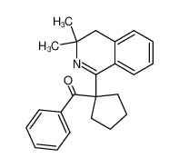 1-(3,3-dimethyl-3,4-dihydroisoquinolin-1-yl)cyclopentylphenyl ketone_394648-24-9