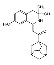 (Z)-2-(3,3,7-trimethyl-3,4-dihydro-(2H)-isoquinolin-1-ylidene)-1-(adamantan-1-yl)ethan-1-one_394648-98-7