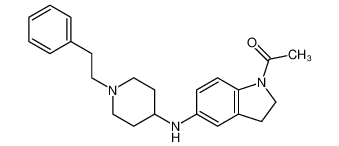 1-[5-[[1-(2-phenylethyl)piperidin-4-yl]amino]-2,3-dihydroindol-1-yl]ethanone_394653-85-1