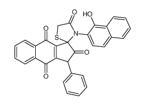 3'-(1-hydroxynaphthalen-2-yl)-3-phenylspiro[cyclopenta[b]naphthalene-1,2'-thiazolidine]-2,4,4',9(3H)-tetraone_394738-06-8