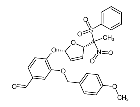 4-[(2S,5S)-5-(1-benzenesulfonyl-1-nitroethyl)-2,5-dihydrofuran-2-yloxy]-3-(4-methoxybenzyloxy)-benzaldehyde_394738-13-7