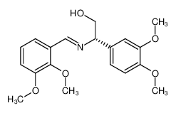 (2S)-(-)-2-[(E)-2,3-dimethoxybenzylideneamino]-2-(3,4-dimethoxyphenyl)ethanol_394739-96-9