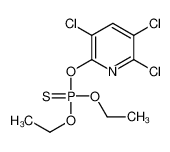 diethoxy-sulfanylidene-(3,5,6-trichloropyridin-2-yl)oxy-λ<sup>5</sup>-phosphane_39475-55-3