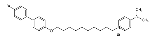 Pyridinium,1-[10-[(4'-bromo[1,1'-biphenyl]-4-yl)oxy]decyl]-4-(dimethylamino)-,bromide_395071-16-6