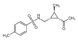 rel-N-(((1R,2S,3R)-2-acetyl-3-methylcyclopropyl)methyl)-4-methylbenzenesulfonamide_395074-28-9