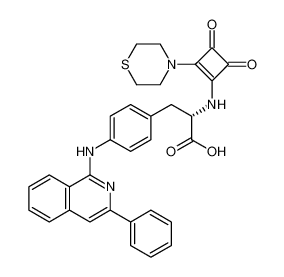 L-Phenylalanine,N-[3,4-dioxo-2-(4-thiomorpholinyl)-1-cyclobuten-1-yl]-4-[(3-phenyl-1-isoquinolinyl)amino]-_395093-11-5