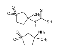3-amino-3-methyltetrahydrothiophene 1,1-dioxide (3-methyl-1,1-dioxidotetrahydrothiophen-3-yl)carbamodithioate_395117-06-3