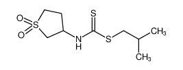 isobutyl (1,1-dioxidotetrahydrothiophen-3-yl)carbamodithioate_395117-09-6