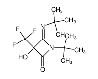 1-tert-butyl-4-tert-butylimino-3-hydroxy-3-trifluoromethyl-azetidin-2-one_39528-89-7