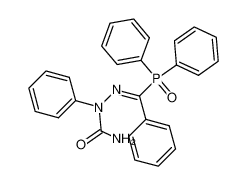 2-((diphenylphosphoryl)(phenyl)methylene)-1-phenylhydrazine-1-carboxamide_39538-92-6