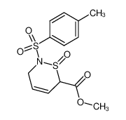 1-oxo-2-(toluene-4-sulfonyl)-1,2,3,6-tetrahydro-1λ4-[1,2]thiazine-6-carboxylic acid methyl ester_39551-01-4