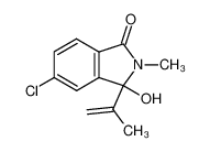 5-Chloro-3-hydroxy-3-isopropenyl-2-methyl-2,3-dihydro-isoindol-1-one_39563-94-5