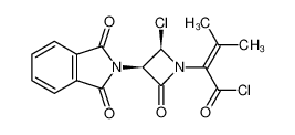 2-[(2R,3R)-2-Chloro-3-(1,3-dioxo-1,3-dihydro-isoindol-2-yl)-4-oxo-azetidin-1-yl]-3-methyl-but-2-enoyl chloride_39564-50-6