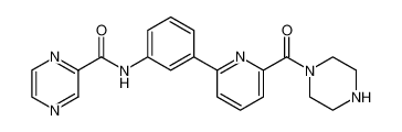 N-(3-(6-(piperazine-1-carbonyl)pyridin-2-yl)phenyl)pyrazine-2-carboxamide_395648-17-6