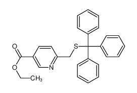 ethyl 6-(tritylsulfanylmethyl)pyridine-3-carboxylate_395651-19-1
