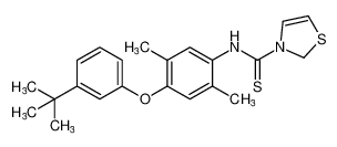 N-(4-(3-(tert-butyl)phenoxy)-2,5-dimethylphenyl)thiazole-3(2H)-carbothioamide_395659-25-3