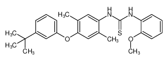 1-(4-(3-(tert-butyl)phenoxy)-2,5-dimethylphenyl)-3-(2-methoxyphenyl)thiourea_395659-33-3