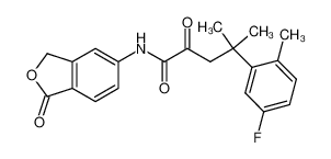 5-[4-(5-Fluoro-2-methylphenyl)-4-methyl-2-oxovaleroylamino]-phthalide_395672-41-0