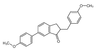 2-(4-methoxybenzyl)-6-(4-methoxyphenyl)-indan-1-one_395681-99-9