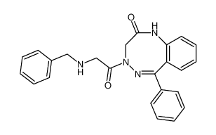 4-(N-benzyl-glycyl)-6-phenyl-3,4-dihydro-1H-benzo[f][1,2,5]triazocin-2-one_39572-81-1