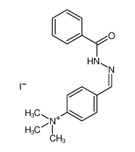 [4-[(Z)-(benzoylhydrazinylidene)methyl]phenyl]-trimethylazanium,iodide_39575-15-0