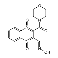 4-[3-(hydroxyimino-methyl)-1,4-dioxy-quinoxaline-2-carbonyl]-morpholine_39578-09-1