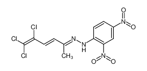 N-(2,4-Dinitro-phenyl)-N'-[(E)-4,5,5-trichloro-1-methyl-penta-2,4-dien-(Z)-ylidene]-hydrazine_39579-96-9