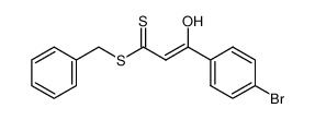 (Z)-3-(4-Bromo-phenyl)-3-hydroxy-dithioacrylic acid benzyl ester_39580-34-2