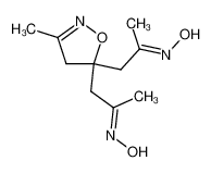 1,1'-(3-methyl-4H-isoxazole-5,5-diyl)-bis-propan-2-one dioxime_39588-81-3