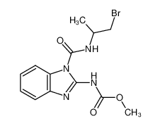[1-(2-bromo-1-methyl-ethylcarbamoyl)-1H-benzoimidazol-2-yl]-carbamic acid methyl ester_39592-95-5
