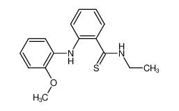2-(2'-Methoxyphenyl)-amino-N-ethylthiobenzamid_39601-70-2