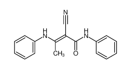 2-cyano-N-phenyl-3-phenylamino-2-butenamide_39603-90-2