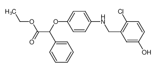 [4-(2-Chloro-5-hydroxy-benzylamino)-phenoxy]-2-phenyl-acetic acid ethyl ester_396092-07-2