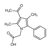 2-(3-acetyl-2,4-dimethyl-5-phenylpyrrol-1-yl)acetic acid_396123-25-4