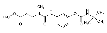 N-(3-tert.-Butylcarbamoyloxyphenyl)-N'-methyl-N'-(2-methoxycarbonylaethyl)-harnstoff_39617-34-0