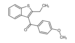 (2-ethyl-benzo[b]thiophen-3-yl)-(4-methoxy-phenyl)-methanone_39620-21-8