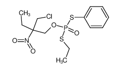 Dithiophosphoric acid O-(2-chloromethyl-2-nitro-butyl) ester S-ethyl ester S'-phenyl ester_39628-98-3