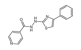 isonicotinic acid N'-(4-phenyl-thiazol-2-yl)-hydrazide_3963-59-5
