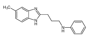 N-[3-(5-methyl-1(3)H-benzoimidazol-2-yl)-propyl]-aniline_39650-75-4