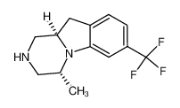 (4R,10aR)-4-Methyl-7-trifluoromethyl-1,2,3,4,10,10a -hexahydro-pyrazino[1,2-a]indole_396639-61-5