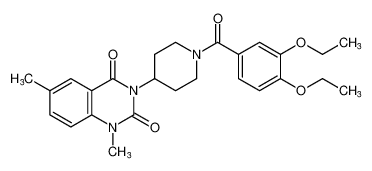 3-(1-(3,4-diethoxybenzoyl)piperidin-4-yl)-1,6-dimethylquinazoline-2,4(1H,3H)-dione_396650-67-2
