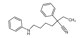 2-Phenyl-2-aethyl-6-(N-phenyl)-amino-capronitril_39666-24-5