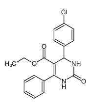 ethyl 4-(4-chlorophenyl)-1,2,3,4-tetrahydro-2-oxo-6-phenylpyrimidine-5-carboxylate_396719-14-5