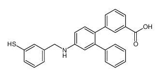 4'-((3-mercaptobenzyl)amino)-[1,1':2',1'-terphenyl]-3-carboxylic acid_396725-61-4