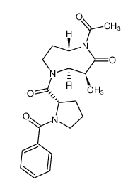 (3S,3aR,6aS)-1-acetyl-4-(benzoyl-L-prolyl)-3-methylhexahydropyrrolo[3,2-b]pyrrol-2(1H)-one_396733-58-7