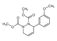 3-(3-methoxy-phenyl)-3,6-dihydro-pyridazine-1,2-dicarboxylic acid dimethyl ester_39677-56-0