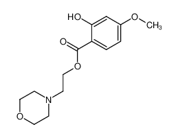 2-hydroxy-4-methoxy-benzoic acid 2-morpholin-4-yl-ethyl ester_39682-72-9