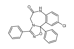 10-chloro-3,11b-diphenyl-7,11b-dihydro-benzo[f][1,2,4]oxadiazolo[4,5-d][1,4]diazepin-6-one_39683-90-4