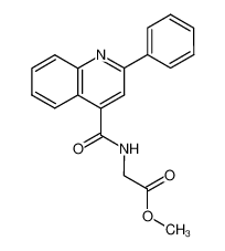 N-(2-phenyl-quinoline-4-carbonyl)-glycine methyl ester_3969-95-7